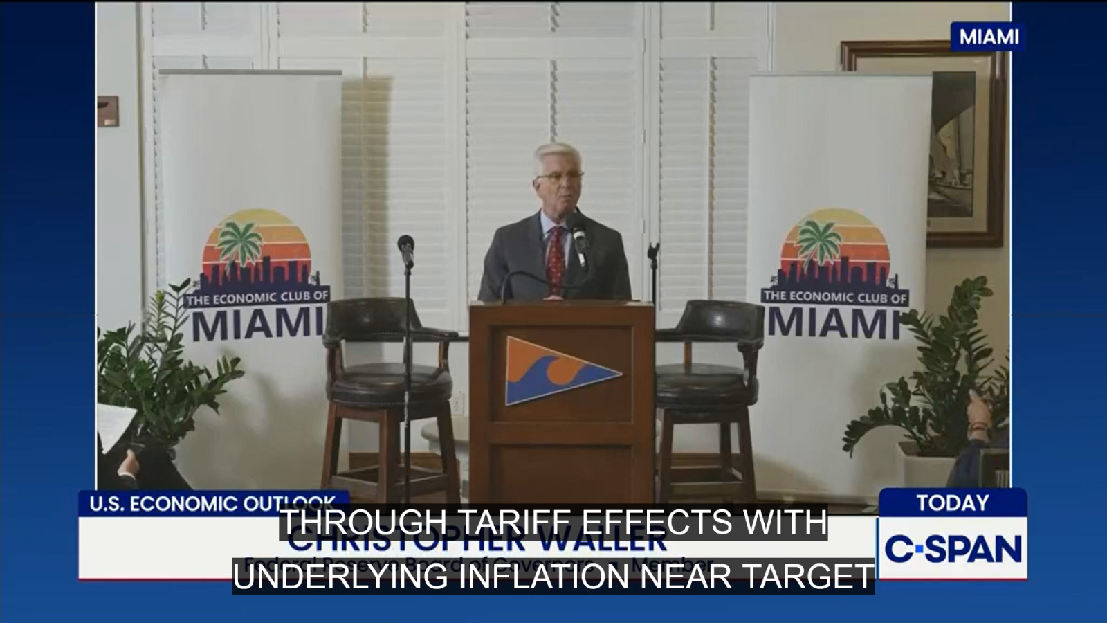 Federal Reserve Governor Speaks at Economic Club of Miami