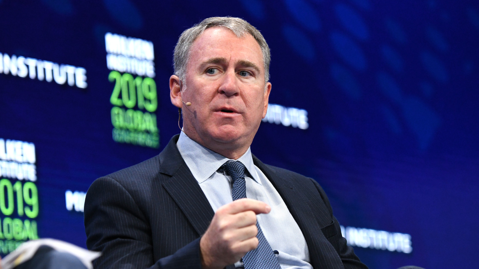 BEVERLY HILLS, CALIFORNIA - APRIL 29: Ken Griffin participates in a panel discussion during the annual Milken Institute Global Conference at The Beverly Hilton Hotel  on April 29, 2019 in Beverly Hills, California. (Photo by Michael Kovac/Getty Images)