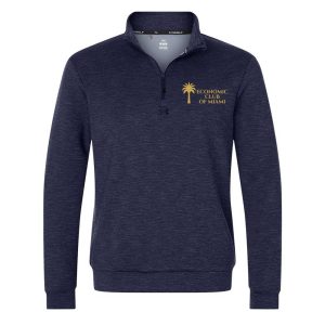 Men's 3-Stripes Quarter-Zip Sweater Pullover — Adidas  (A554)